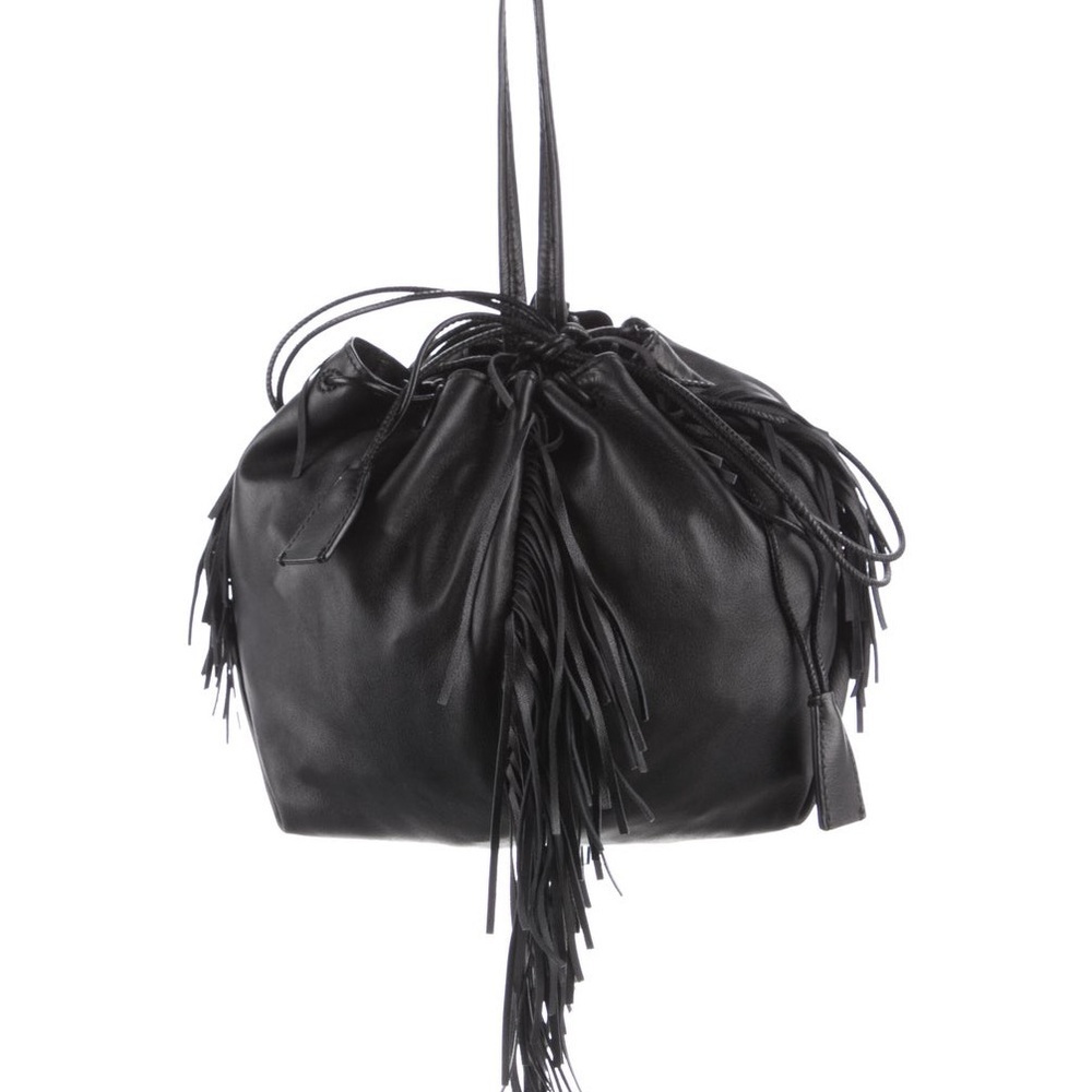 Kara Black Fringe mini Bucket Bag‎ - Picture 7 of 7